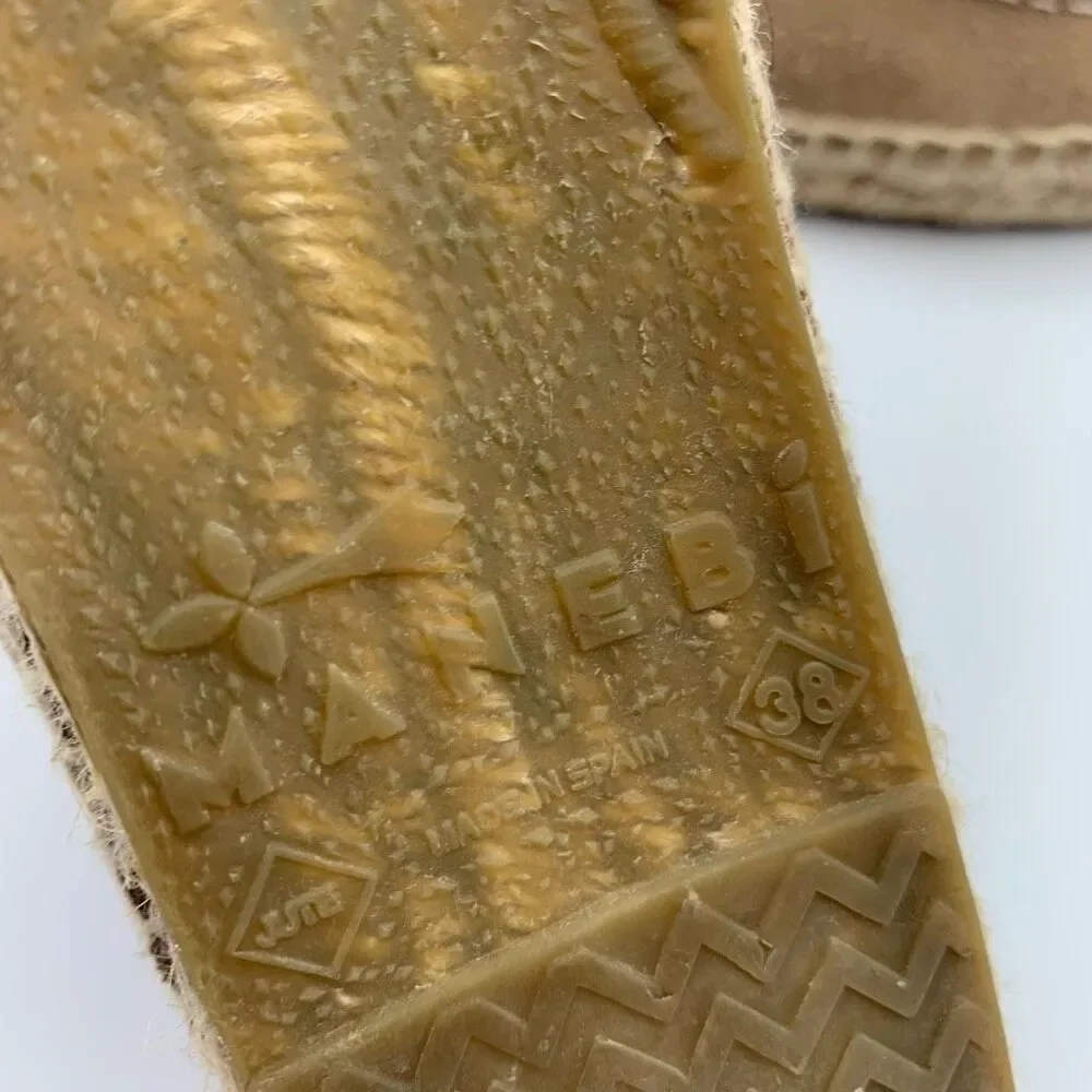 Tan Suede Espadrille Vacation Loafers - Picture 11 of 13